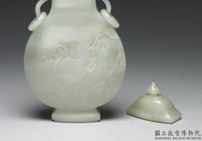 图片[3]-Jade flask with ruyi-shaped handles, Qing dynasty (1644-1911)-China Archive